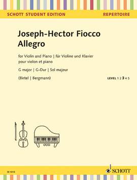 Fiocco, J: Allegro G-Dur G major