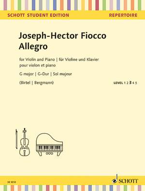 Fiocco, J: Allegro G-Dur G major