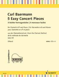 Baermann, C: 5 Easy Concert Pieces op. 63