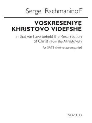 Sergei Rachmaninov: Voskreseniye Khristovo videfshè