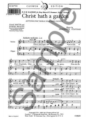 Heathcote Statham: Christ Hath a Garden
