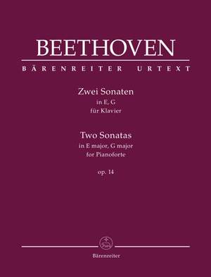 Beethoven, Ludwig van: Two Sonatas for Pianoforte E major, G major op. 14