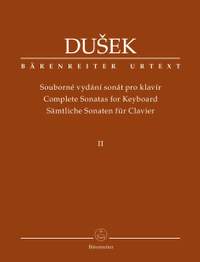 Dušek, František Xaver: Complete Sonatas for Keyboard Volume 2