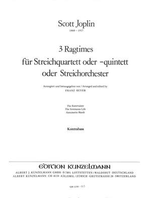 Joplin, Scott: 3 Ragtimes für Streichquartett oder Streichorchester