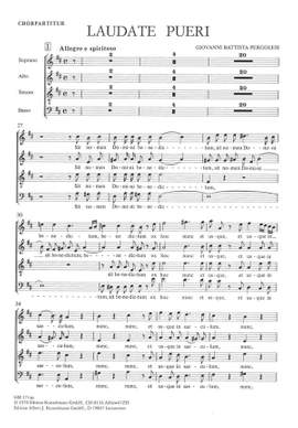 Pergolesi, Giovanni Battista: Laudate pueri Psalm 112