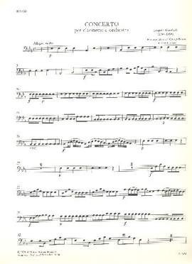 Kozeluch, Leopold Anton: Konzert für Klarinette Nr. 1 Es-Dur