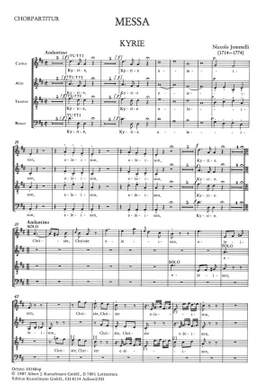 Jommelli, Niccolò: Messe D-Dur