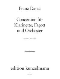 Danzi, Franz: Concertino für Klarinette, Fagott und Orchester B-Dur op. 47