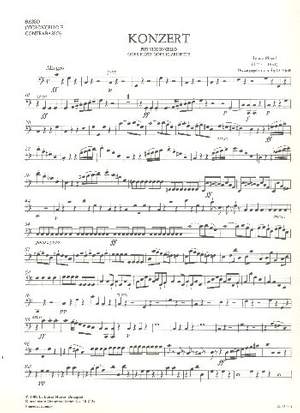 Pleyel, Ignaz Josef: Konzert für Violoncello (Fl/Klar) C-Dur