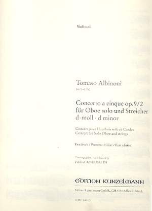 Albinoni, Tommaso: Konzert für Oboe op. 9/2 d-Moll