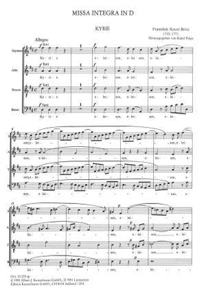 Brixi, Franz Xaver: Missa integra D-Dur