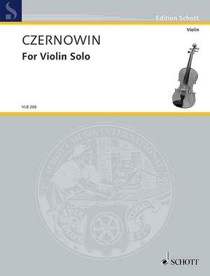 Czernowin, C: For Violin Solo