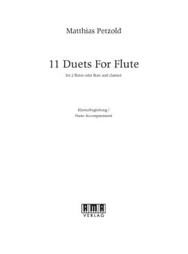 Matthias Petzold: 11 Duets for Flute - Klavierbegleitung