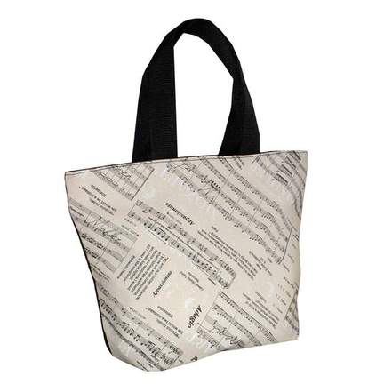 City bag music fabric with zipper
