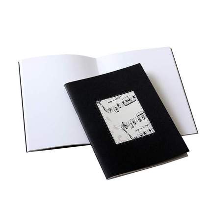 Notebook A5 - musical fabric