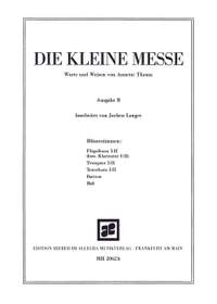 Thoma, A: Die Kleine Messe