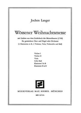 Langer, J: Wössener Weihnachtsmesse (Christmas Mass from Wössen)