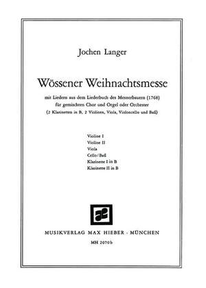 Langer, J: Wössener Weihnachtsmesse (Christmas Mass from Wössen)