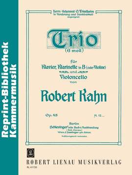 Kahn, R: Trio g-Moll G minor op. 45