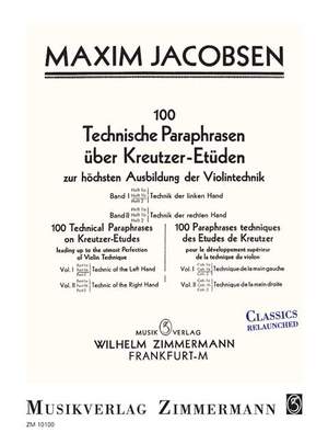 Jacobsen, M: 100 Technische Paraphrasen über Kreutzer-etüden Vol. 1, 1b