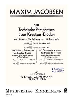 Jacobsen, M: 100 Technical Paraphrases On Kreutzer-etudes Vol. 2, 1a