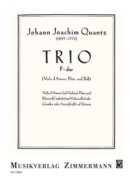 Quantz, J J: Trio F-Dur F major