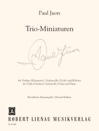 Juon, P: Trio Miniatures