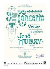 Hubay, J: 3. Concerto G minor op. 99