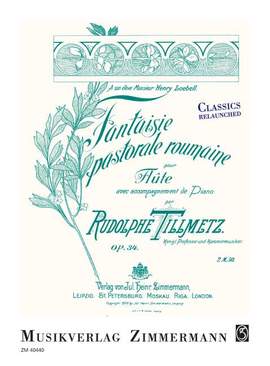 Tillmetz, R: Fantaisie pastorale roumaine op. 34