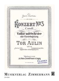 Aulin, T: Konzert Nr. 3 c-Moll op. 14