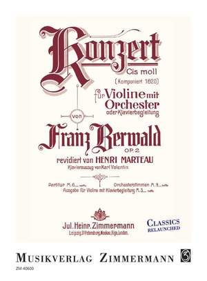 Berwald, F: Konzert cis-Moll C sharp minor op. 2