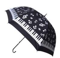 Umbrella Black And White Music Notes/Keyboard