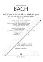Bach, JS: Ach, ich sehe, itzt, da ich zur Hochzeit gehe BWV162 Product Image