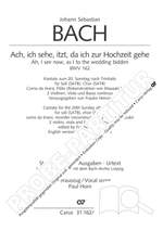 Bach, JS: Ach, ich sehe, itzt, da ich zur Hochzeit gehe BWV162 Product Image