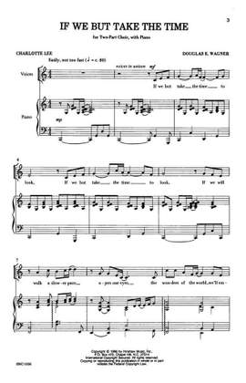 Douglas E. Wagner: If We But Take The Time