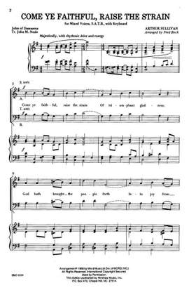 Arthur Sullivan: Come Ye Faithful, Raise The Strain