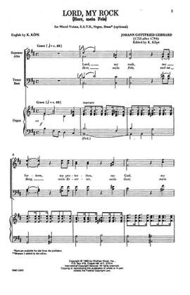 Johann Gottfried Gebhard: Lord My Rock