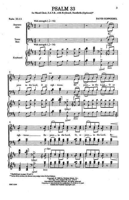 David Schwoebel: Psalm 33