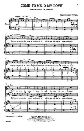 Allan Robert Petker: Come To Me, O My Love