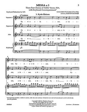 Giacomo Puccini: Messa A 3