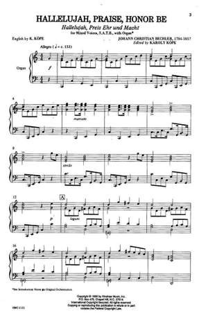 J. Bechler: Hallelujah, Praise, Honor Be