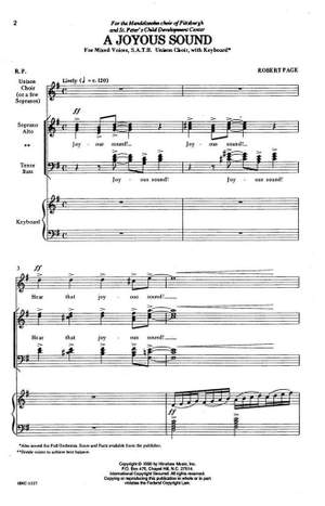 Robert Page: A Joyous Sound