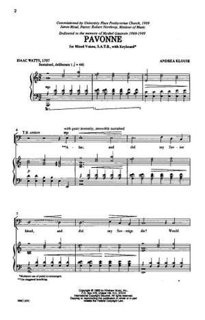 Andrea Klouse: Pavonne