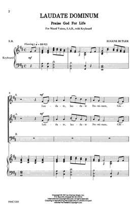 Eugene Butler: Laudate Dominum