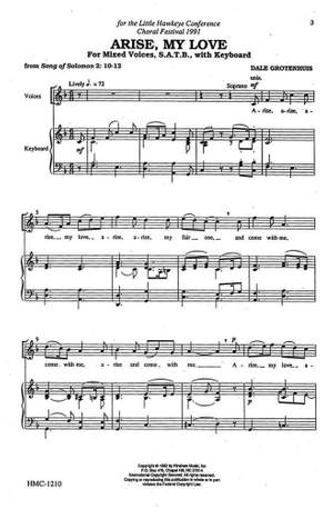Dale Grotenhuis: Arise My Love