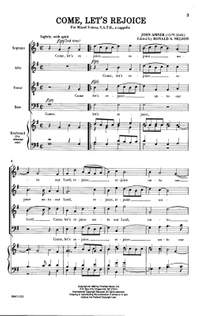 John Amner: Come, Let's Rejoice