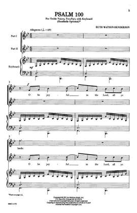 Ruth Watson Henderson: Psalm 100