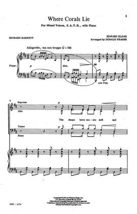 Edward Elgar: Where Corals Lie