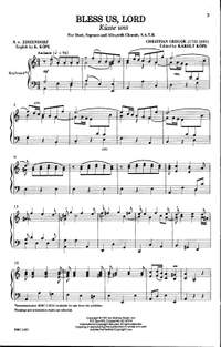 C. Gregor: Bless Us, Lord