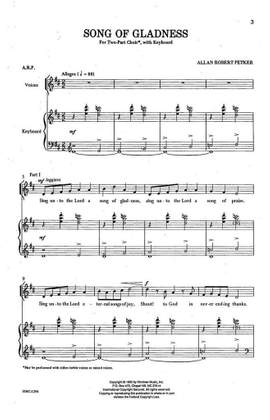 Allan Robert Petker: Song of Gladness